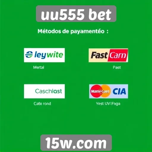 Métodos de pagamento disponíveis no uu555 bet